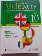 MultiKurs Multimedialny kurs 5 języków obcych książka + CD Tom 10 NOWA