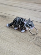 Breloczek Tygrys 3d - Brelok Druk3d fidget Keychain mixGadzet
