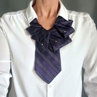 Ozdobny krawat damski do koszuli