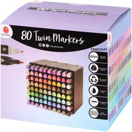 MARKERY AKWARELOWE DECO TIME TWIN – DWUSTRONNE BRUSH & FINE 80 KOLORÓW