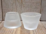 HOLMEGAARD ŚWIECZNIK POP hand made DENMARK ART GLAS 2w1 MID CENTURY DESIGN