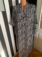 Sukienka, tunika, zebra , oversize, duży rozmiar