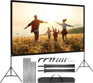 Ekran projekcyjny 16:9 Visulapex 100 Cali 219 cm x 183 cm projektor