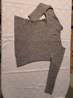 Sweterek damski XL, lekki szary mięciutki