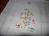 Bieżnik kolorowy haft , wielkanoc - 37 cm x 89 cm