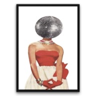 Plakat z ramą 50x70cm Disco Diva Retro Party Lata 70 80 Glamour Prezent