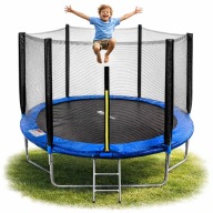 TRAMPOLINA OGRODOWA DUŻA DLA DZIECI DOROSŁYCH 252 CM 8 FT 150KG BEZPIECZNA