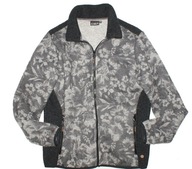 CMP_Piękny ŻAKIET KURTKA_odcienie szarości kwiaty zamek ciepły wełna_42