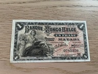 Kongo Belgijskie - 1 frank - 1914 - rzadki