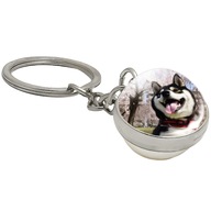 Brelok do kluczy/ka - Siberian Husky - ozdoba zawieszka plecak, portfel