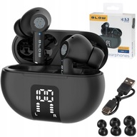 SŁUCHAWKI BEZPRZEWODOWE BLUETOOTH DOUSZNE ENC MIKROFON PRO CZARNE + GUMKI