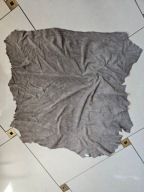 Skóra naturalna włoska szara zamszowa 0,4mm.