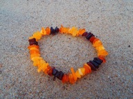 bransoletka z szlifowanego bursztynu