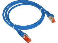 Patch-cord F/UTP kat.6 PVC 1.0m niebieski ALANTEC