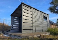 Domek narzędziowy, ogrodowy, schowek 3x2 + 1m wiata na drewno, OKNO, FILC