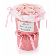 RÓŻE MYDLANE KWIATY FLOWER BUKIET na Dzień Mamy PUDEŁKO PREZENT 9 szt. RÓŻ