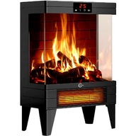 Grzejnik elektryczny kominek farelka domowy łazienkowy mocny z termostatem