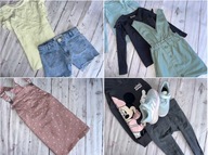 r.110-116 MEGA PAKA 62szt ZESTAW UBRANEK dla córci dziewczynki PEREŁKI