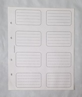 Leuchtturm - 10x tekturowe przekładki na karty telefoniczne, wizytówki