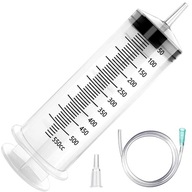 Duża strzykawka cewnikowa 500 ml + wąż 1 m + adapter