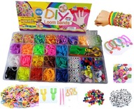 ZESTAW GUMEK DO ROBIENIA BRANSOLETEK 1600 SZTUK + 2 GRATISOWE AKCESORIA