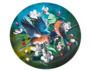 Talerz kolekcjonerski Ptaki Encyklopedia Britannica - aukcja charytatywna