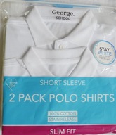 GEORGE T-SHIRT KOSZULKA POLO KRÓTKI RĘKAW 6 LAT 116 SLIM FIT