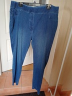 gina benotti 50 spodnie dżins jeggins strecz proste wysoki stan