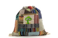 Kolorowy plecak z konopi i bawełny- Himalayan Hemp - hippie worek