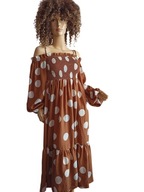 SUKIENKA DUŻE GROCHY z falbaną hiszpanka 34/36