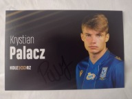 Zdjęcie 10x15 autograf Lech Poznań Krystian Palacz