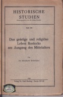 Das geistige und religiöse Leben Rostocks
