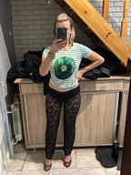 Koronkowe imprezowe spodnie 36/38