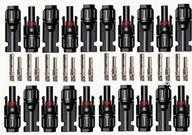 100x ZŁĄCZE KONEKTOR MC4 MĘSKI ŻEŃSKI PANEL SOLARNY 1000V + - ZESTAW 100SZT