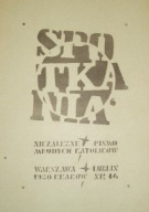 SPOTKANIA nr 14, niezależne pismo młodych katolików 1980
