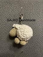 Baranek Owieczka brelok zawieszka rękodzieło szydełko handmade
