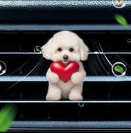 Zapach 2D PIESEK do samochodu na kratkę nawiewu WALENTYNKI