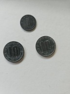 10 groschen 1948, 1949 + 1 groschen 1947