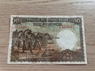 Kongo Belgijskie - 10 franków - 1942 - rzadki