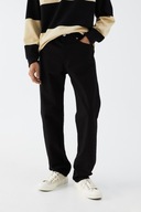 H&M spodnie jeansy relaxed fit czarne męskie 36/32