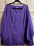 ŚLICZNA BAWEŁNIANA W FIOLECIE Z DŻETAMI r: 58/60