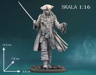 Kapitan Jack Sparrow - Piraci z Karaibów- figurka wydruk 3D