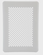 Kratka metalowa bez żaluzji biała Darco K3-ML-B