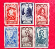FRANCJA 1946 bohaterowie XV wieku czyste**