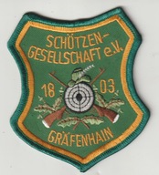 Niemcy naszywka zwiasku strzelckiego haft 9x8.5 cm