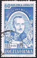 1952 Polska fi 596 - 60. rocznica urodzin B. Bieruta