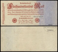 BNN - NIEMCY 500000 Marek 1923 # nr 15B.573318 # P92 # VF+