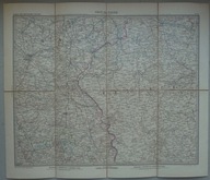 POZNAŃ, Mapa Prowincji Poznańskiej, Litografia kol. 1900, Vogel nr 16