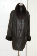 Ambiente. Cienki lekki kożuch. Licowane skóry XXXL