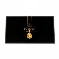 Złoty Medalion Księżyc i Gwiazdy Stal Chirurgiczna 45cm